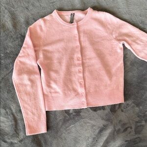 Anthropologie Light Pink Cardigan Sweater